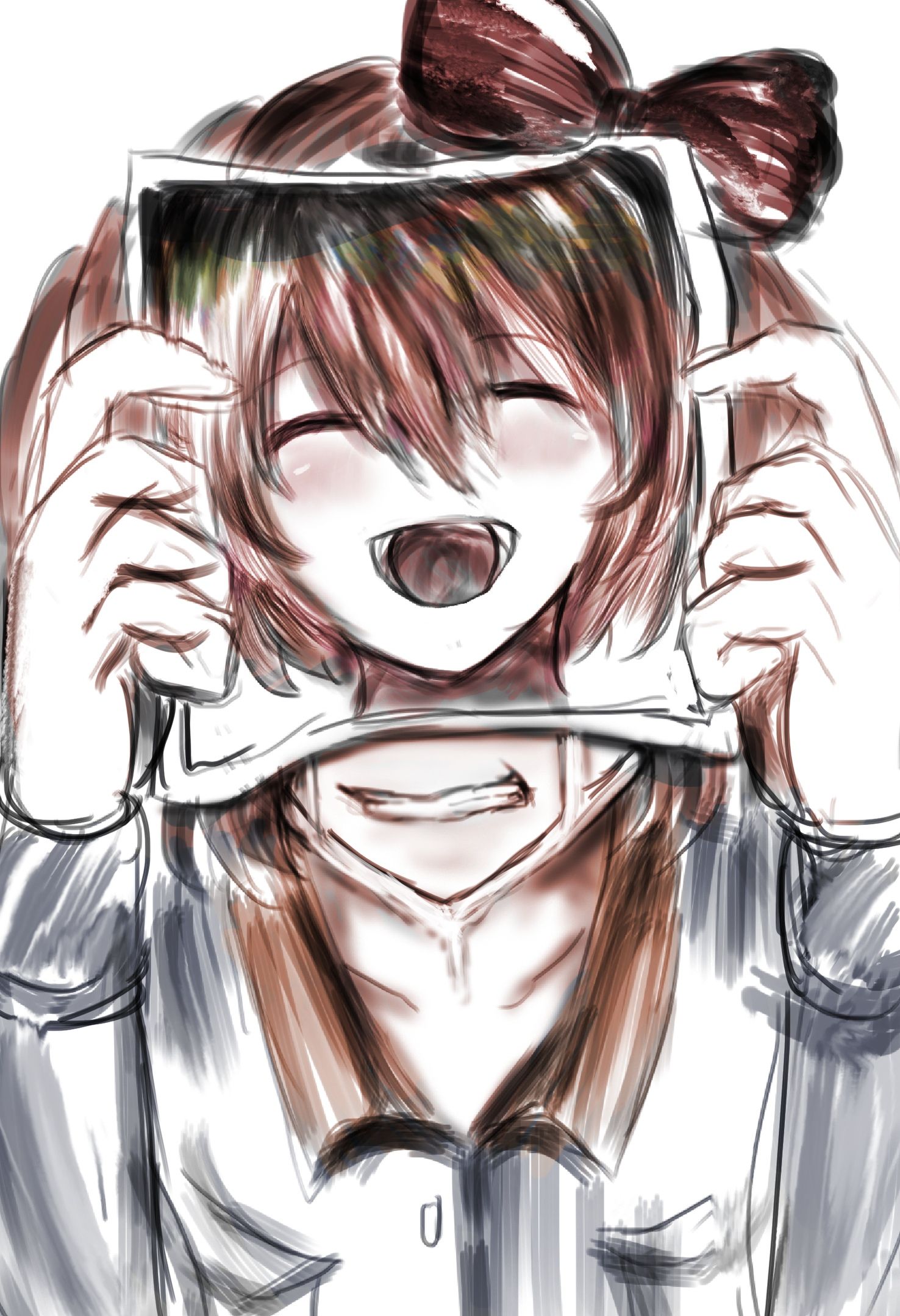 photo Sayori Fanart Dark literature club anime art dark anime