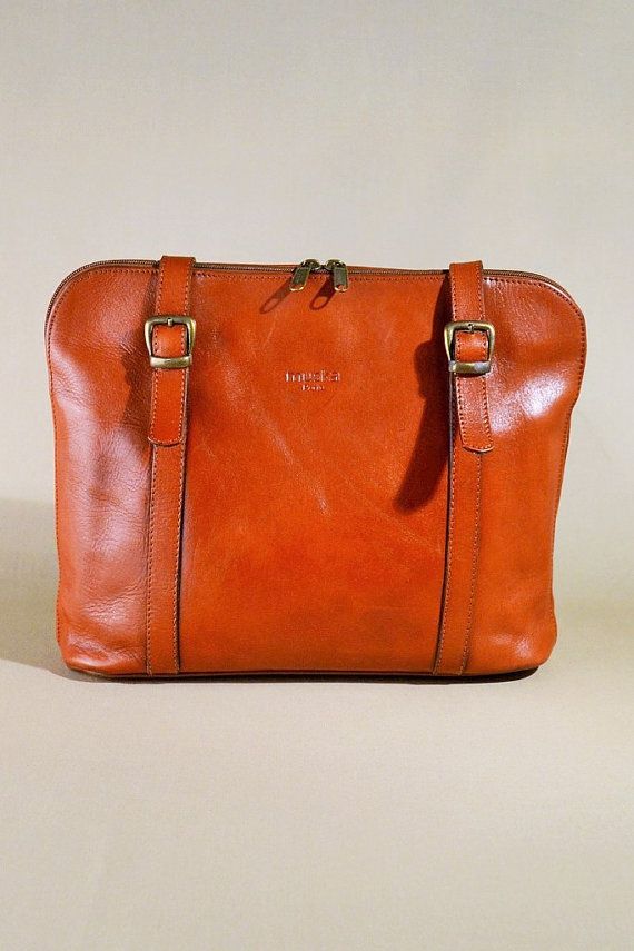 Vintage Brown Leather Muska Paris Tote Bag Office To Wear Vintage Brown Leather Muska Paris Tote Bag By Allvintagebags
