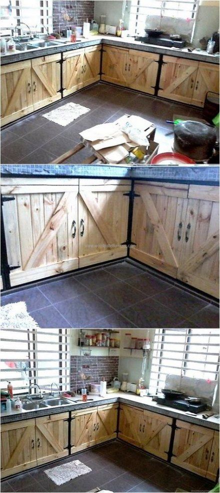 Rustic Kitchen Design Ideas #darkkitchencabinets