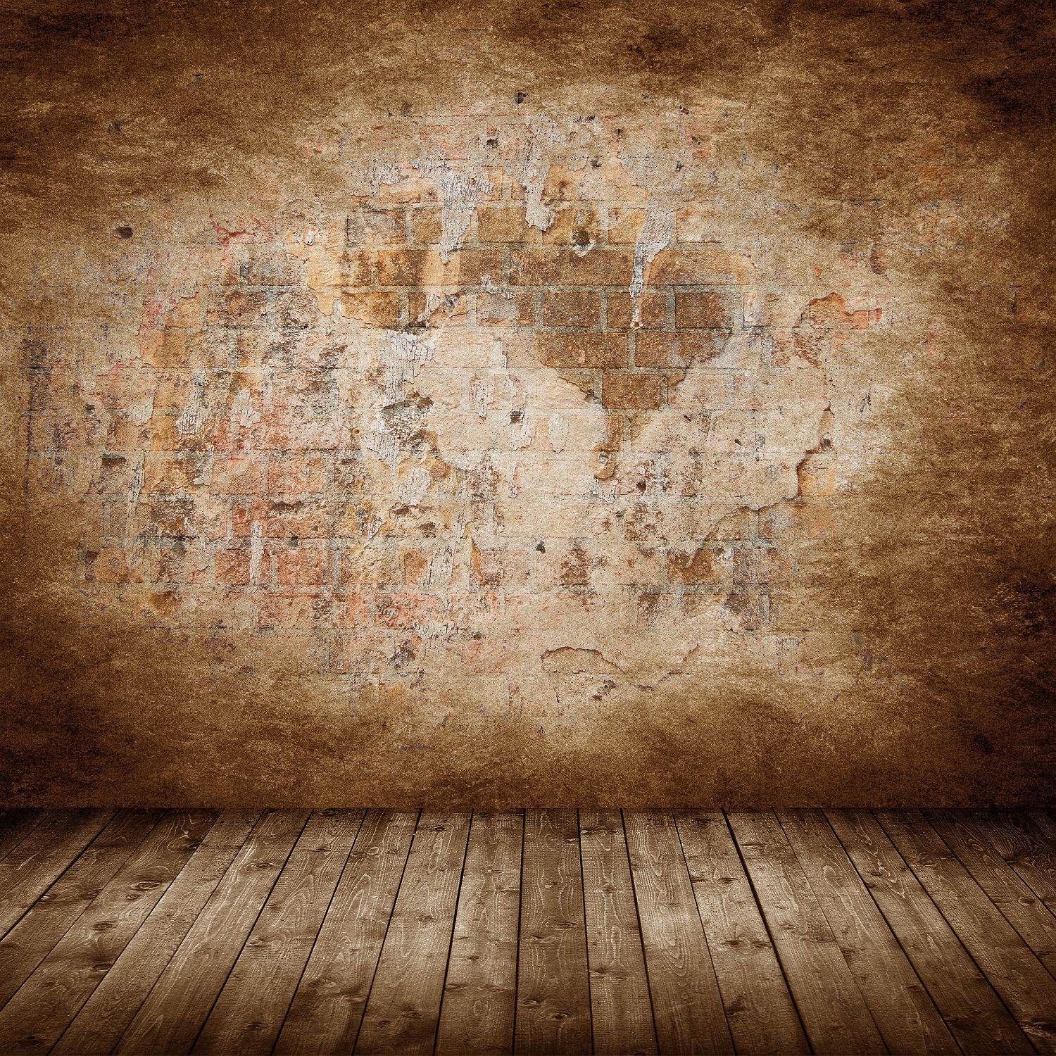 Custom 6ft X 8ft Rustic Brick Wall And Wood Floor Combo Backdrop Custom 6ft X 8ft Rustic Brick Wall And Wood Floor Combo Backdrop