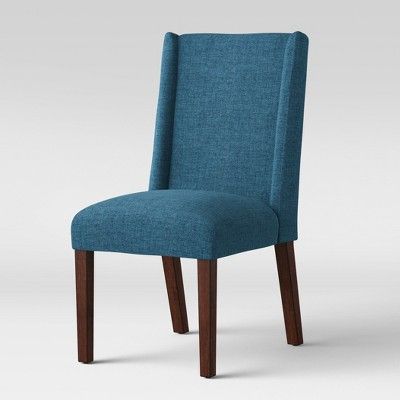 Lowell Modified Wingback Dining Chair Navy Ships Flat Lowell Modified Wingback Dining Chair Navy Ships Flat