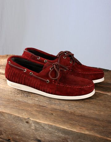 Sebago X Ronnie Fieg Mohican Campside Shoe Scarlet Suede