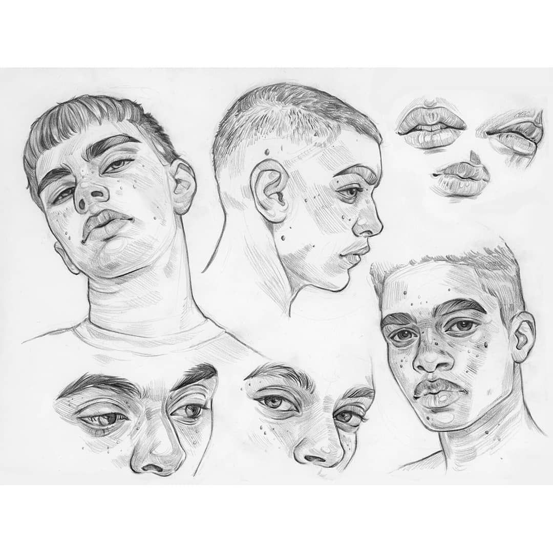 Some quick sketches of guys from asos For lots more sketchbook pages