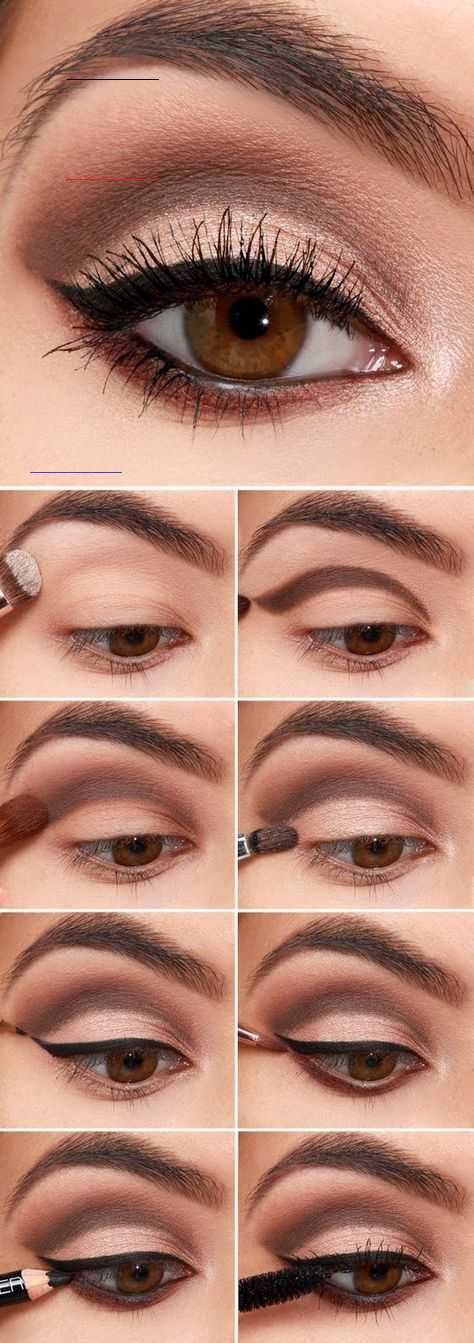 16 Einfache Step-by-Step-Anleitungen für Anfänger: # 3. Easy Eyeshadow Makeu … - Fitness - Eyeshadow...