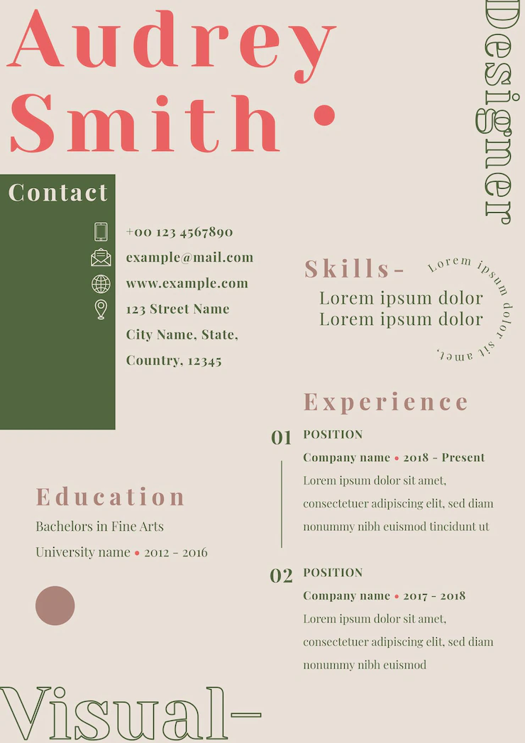 Free Vector | Feminine cv editable template resume for entry level and professionals Resume Design Template, Resume Templates, Cv Templates Free Download, Free Word Document, Minimalist Resume, Resume Cv, Resume Format, Free Resume, Creative Curriculum