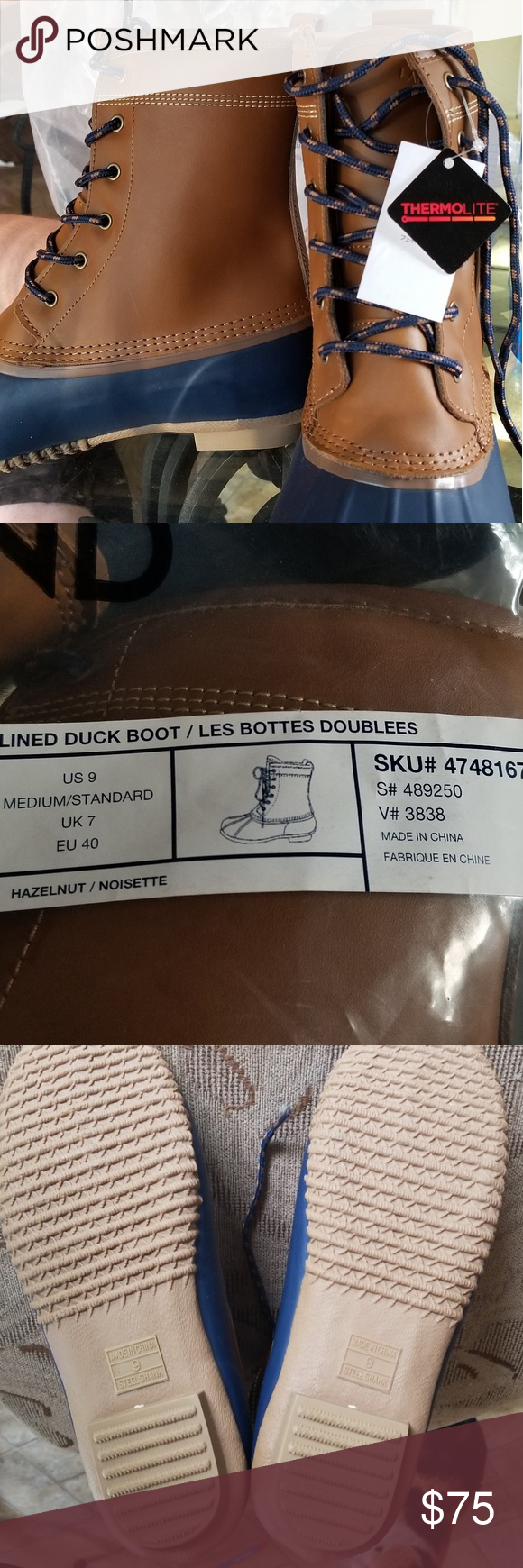 Lands End Lined Duck Boot Hazelnut l Duck Boots Boots Size 10 Shoes Lands End Lined Duck Boot Hazelnut l Duck Boots Boots Size 10 Shoes