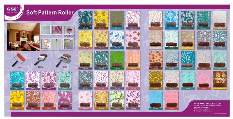 Patterned Paint Rollers Soft Pattern Design Paint Roller View