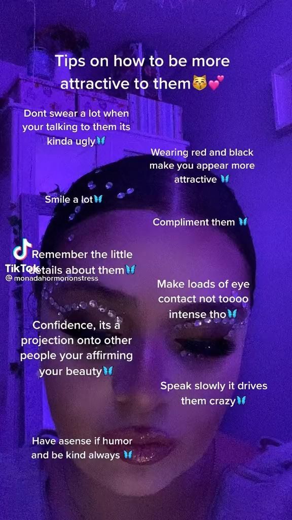 Credit@monadahormonemonstress on tiktok . Crush Advice, Girl Advice, Girl Tips, Social Life Hacks, Teen Life Hacks, Girl Hacks, Beauty Routine Tips, Beauty Hacks, How To Look Attractive
