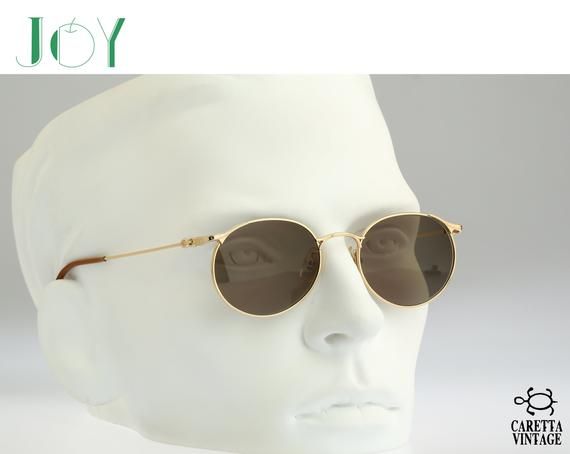 Gold round sunglasses men, Joy J-704, Vintage 90s unique victorian small panto sunglasses women NOS Gold round sunglasses men, Joy J-704, Vintage 90s unique victorian small panto sunglasses women NOS