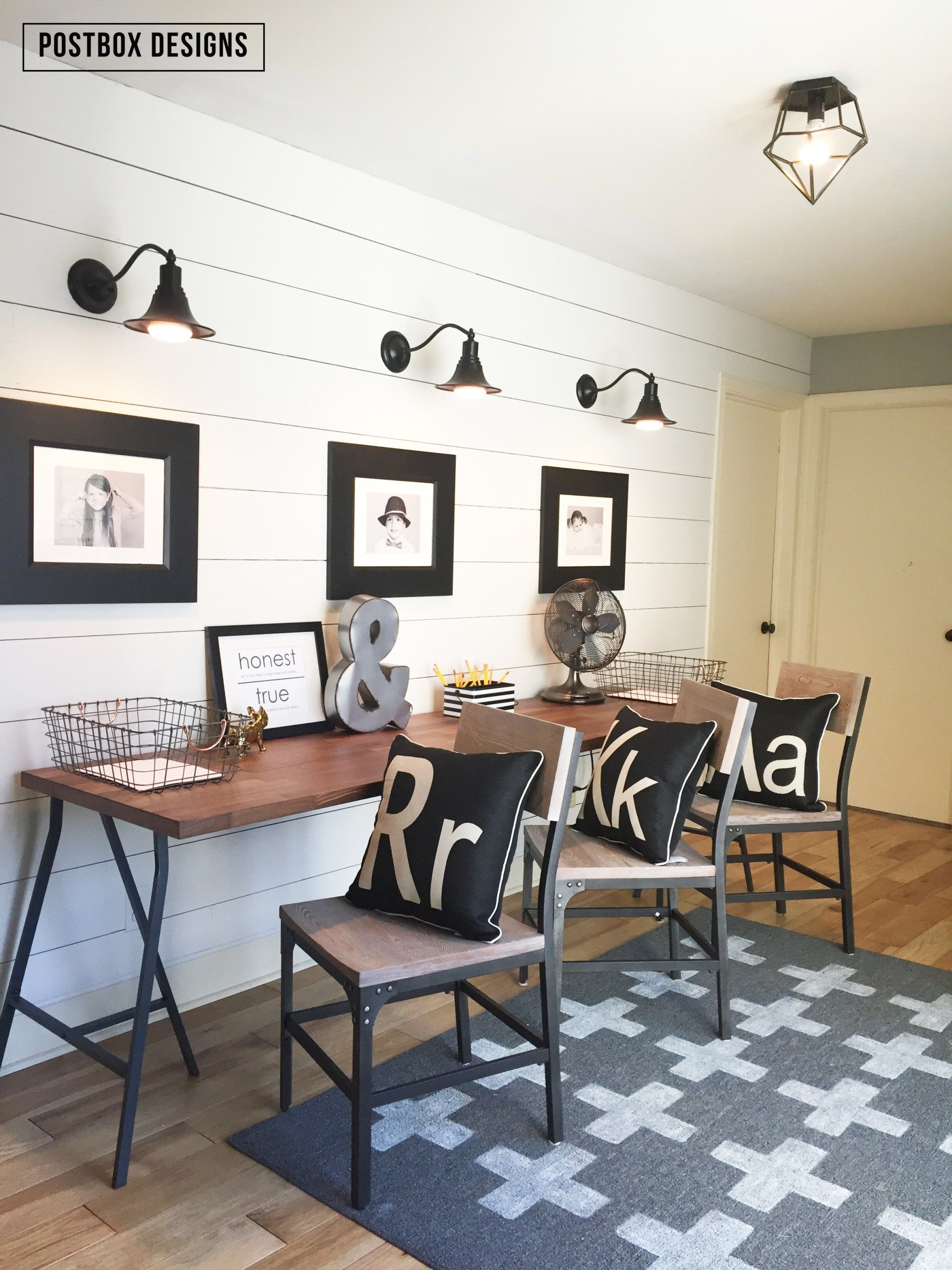 The Reveal My Kid S Homework Station Area House Postbox Designs Kid Homework Area