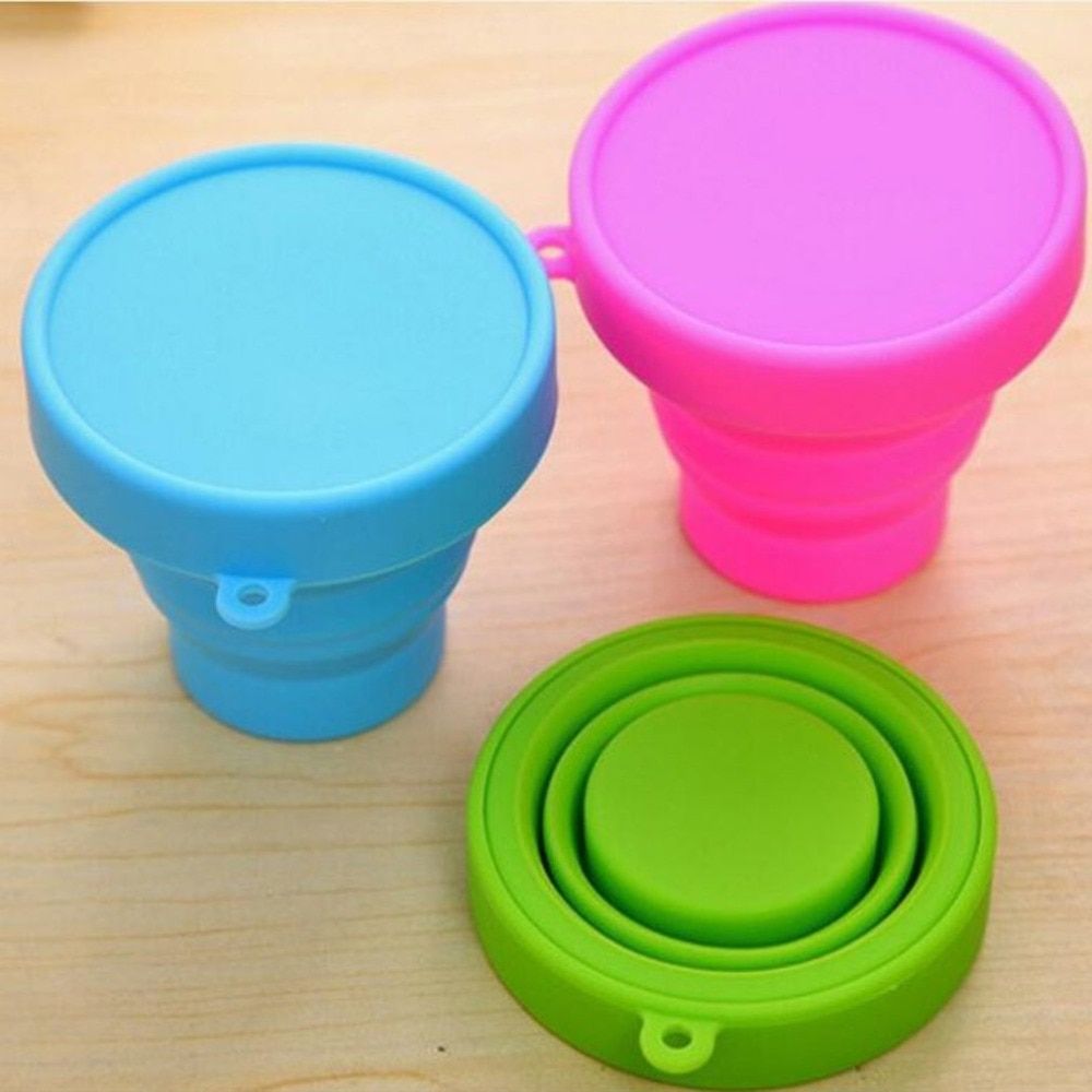 Portable Silicone Retractable Folding Cup Telescopic Collapsible Outdoor Travel