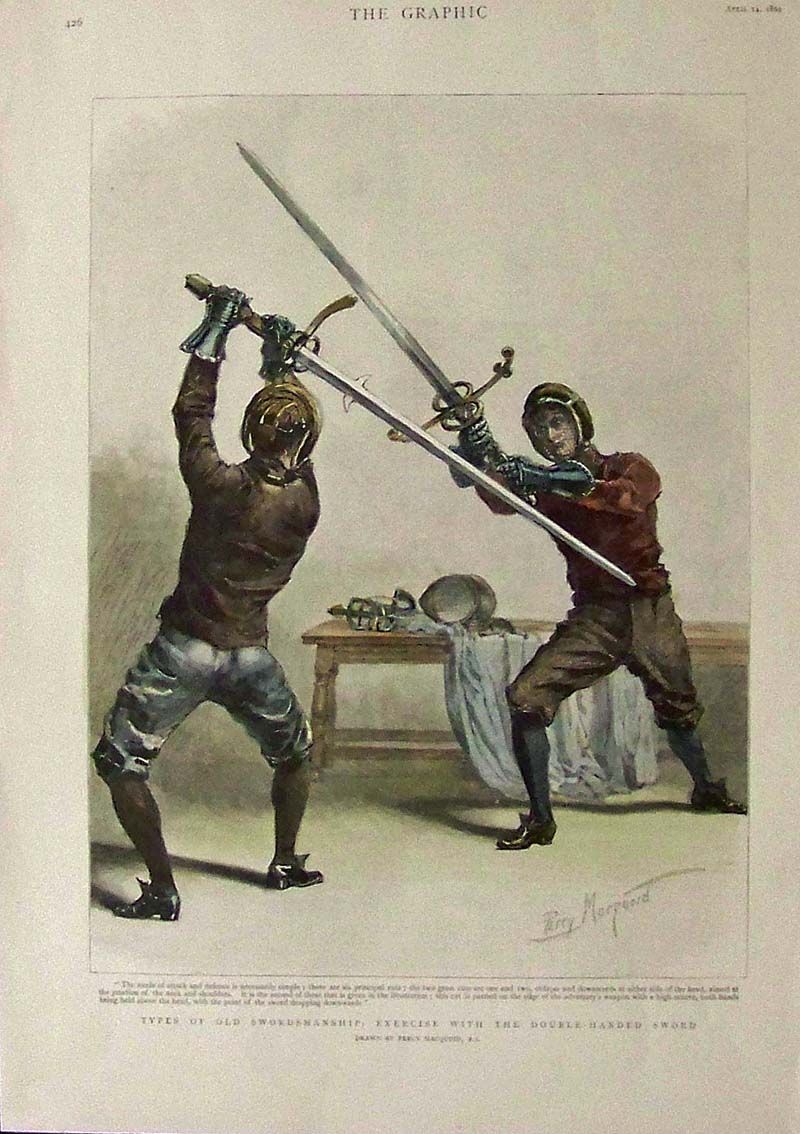 Double Handed Art Of Fighting Fighting Poses Historical European types-of-martial-arts-martial-arts-weapons-historical-european