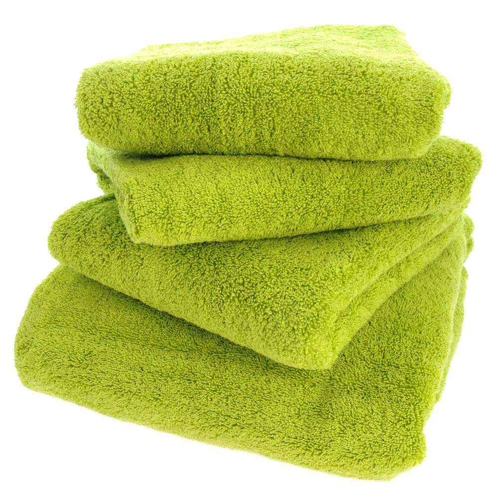 light green towels