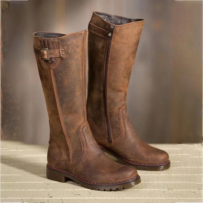 Details about Classic Women's Casual Office Work Zipper Low Heel Square Toe Knee High Boots L Details about Classic Women's Casual Office Work Zipper Low Heel Square Toe Knee High Boots L