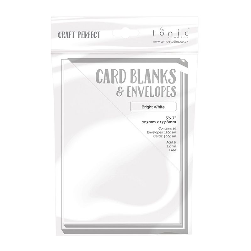 Craft Perfect Card Blanks 7/"X7/"-Ivory White