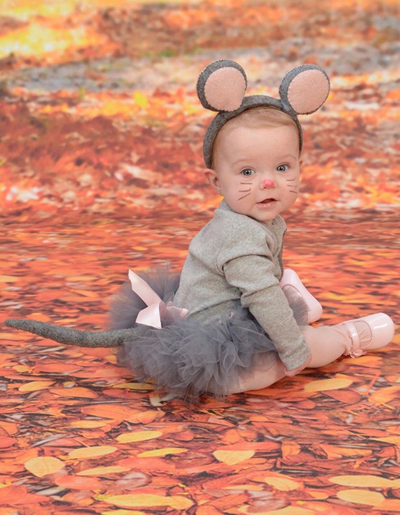 Mouse Outfit, Halloween Mouse Costume, Grey Mouse Tutu , Grey Mouse