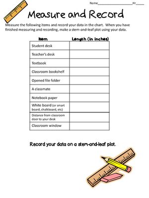 Stem And Leaf Plot Anchor Chart Interactive Math Journal Data Analysis I Wonder Could It Be Used For Pl Math Charts Fourth Grade Math Math Journals