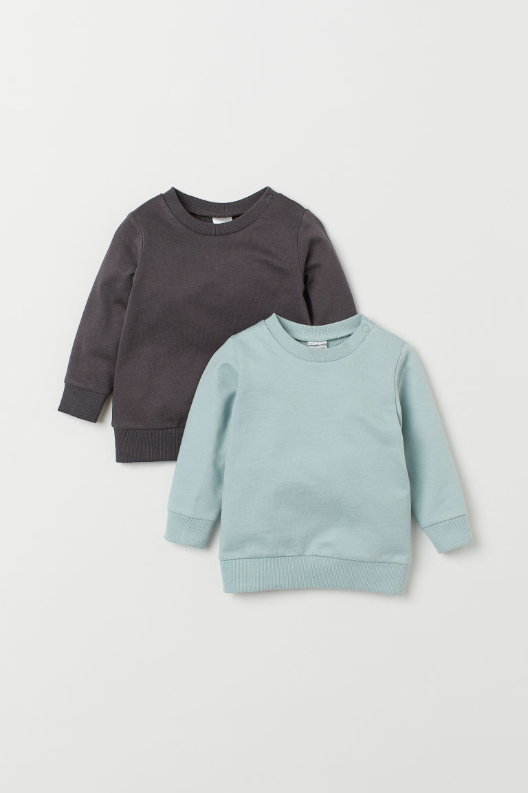 2-pack Cotton Sweatshirts in 2020 | Cotton sweatshirts, Sweatshirt fabric, Online kids clothes