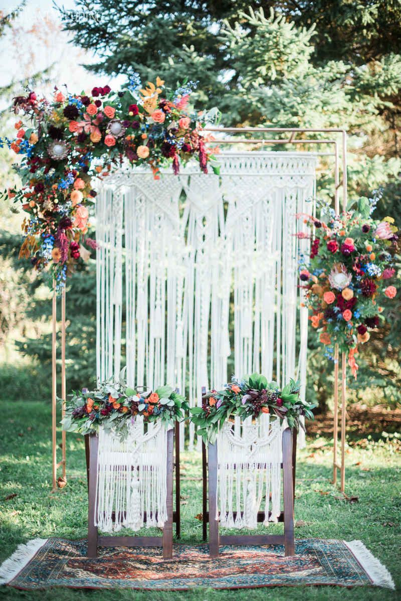 Vibrant Bohemian Wedding Inspo For Fall Fall Wedding Arches