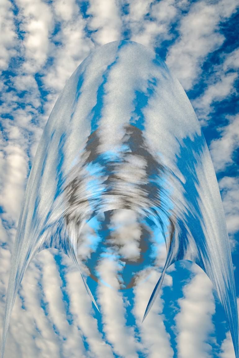Original Art 3d Elements/Manipulated/Color/New Media/Photo Photography, measuring: 60.96W x 91.44H x 0.25D cm, by: Petras Paulauskas (Canada). Styles: Modern, Conceptual, Abstract, Surrealism, Minimalism. Subject: Science/Technology. Keywords: Abstract Wall Art, Blue White Colors, Clouds, Blue Sky, Science And Technologie, New Media, Modern Art, 3d Elements. This 3d Elements/Manipulated/Color/New Media/Photo Photography is one of a kind and once sold will no longer be available to purchase. Buy Original Copy, Original Art, Modern Surrealism, Photo Colour, New Media, Cloak, Abstract Wall Art, Limited Editions, Canvas Artwork