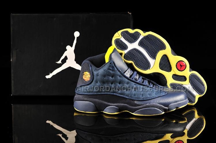 Cheap New Nike Air Jordan 13 Low Cheap sale Navy Blue White Grey