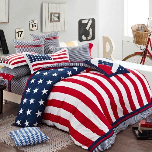 Bedspreads Queen On 8pc American Flag Bedding Set Patriotic Bed In