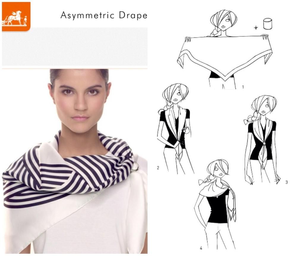 Reveal: Different ways of wearing your Hermès scarves | Hermes scarf ...