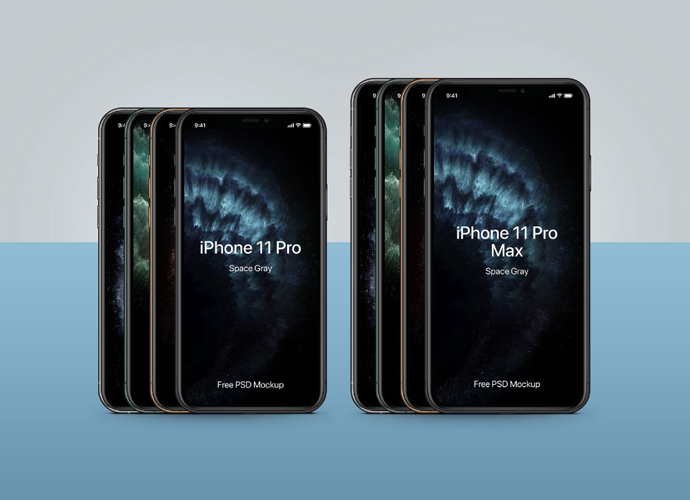 Download Free Iphone 11 Pro 11 Pro Max Mockup Psd All Colors Good Mockups Iphone 11 Free Iphone Iphone