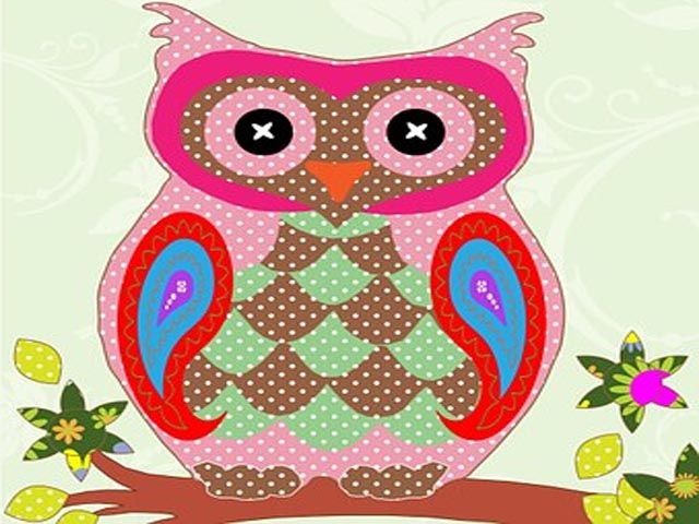 Mewarnai Gambar Kolase Burung Hantu Dengan Biji Bijian Owl Throw Pillows Colorful Owls Throw Pillows