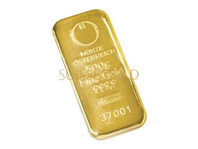 Munze Osterreich 500 Gram Gold Bar Bullion Bars Mint Munze Osterreich 500 Gram Gold Bar