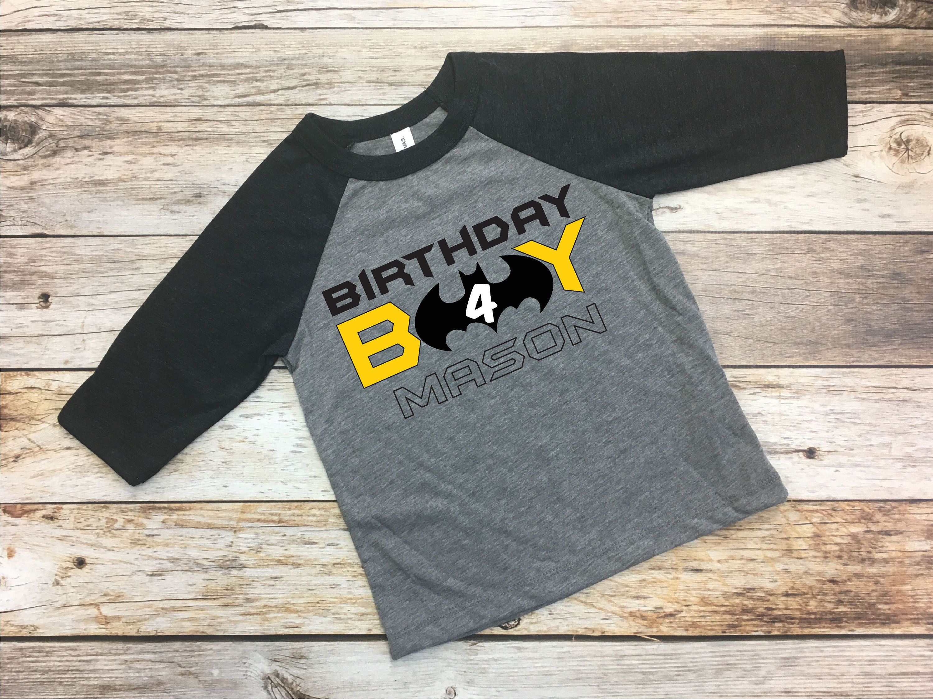 Batman Birthday Shirt Batman Party Custom Batman Shirt Batman Birthday Batman Shirt