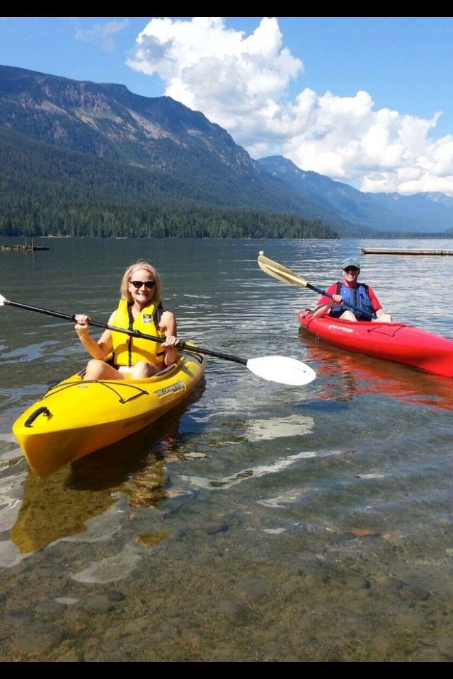 Kayaking with Rob on Lake Wenatchee in Central Washington, Summer 2013