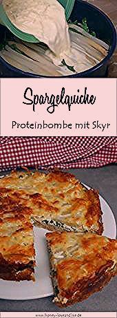 Proteinbombe! Fitness Spargelquiche mit Haferflockenboden und Skyr - Honey-loveandlike.de | Lifestyl...