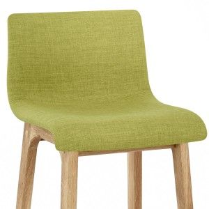 Drift Oak & Green Fabric Stool - Atlantic Shopping Dining Room Accents, Retro Chic, Green Fabric, Chartreuse, Foot Rest, Solid Oak, Atlantic, Bar Stools