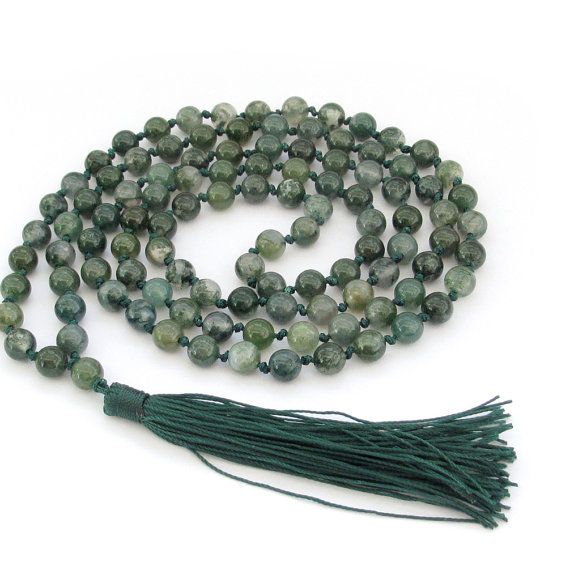 108 Tibetan Buddhist Agate jade 6mm made Prayer Beads