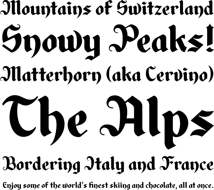 alpengeist font