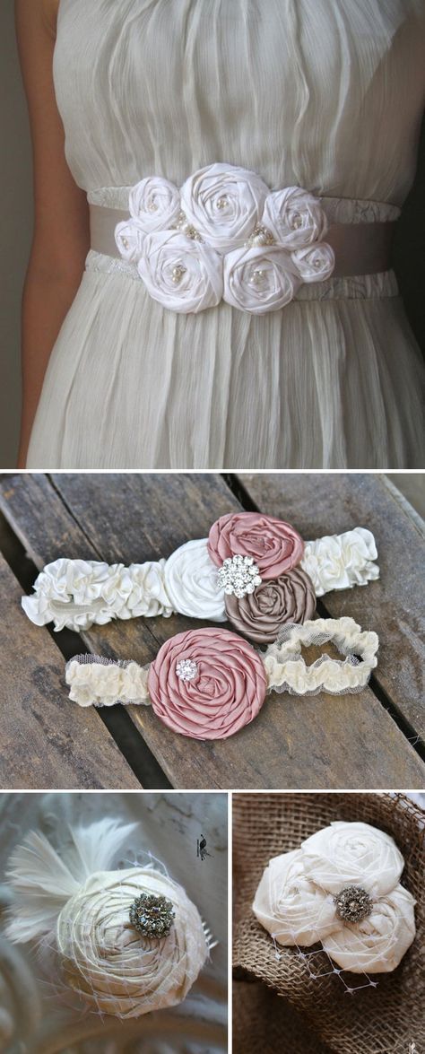 DIY Fabric Rosette Accessories - My Wedding Reception Ideas Blog