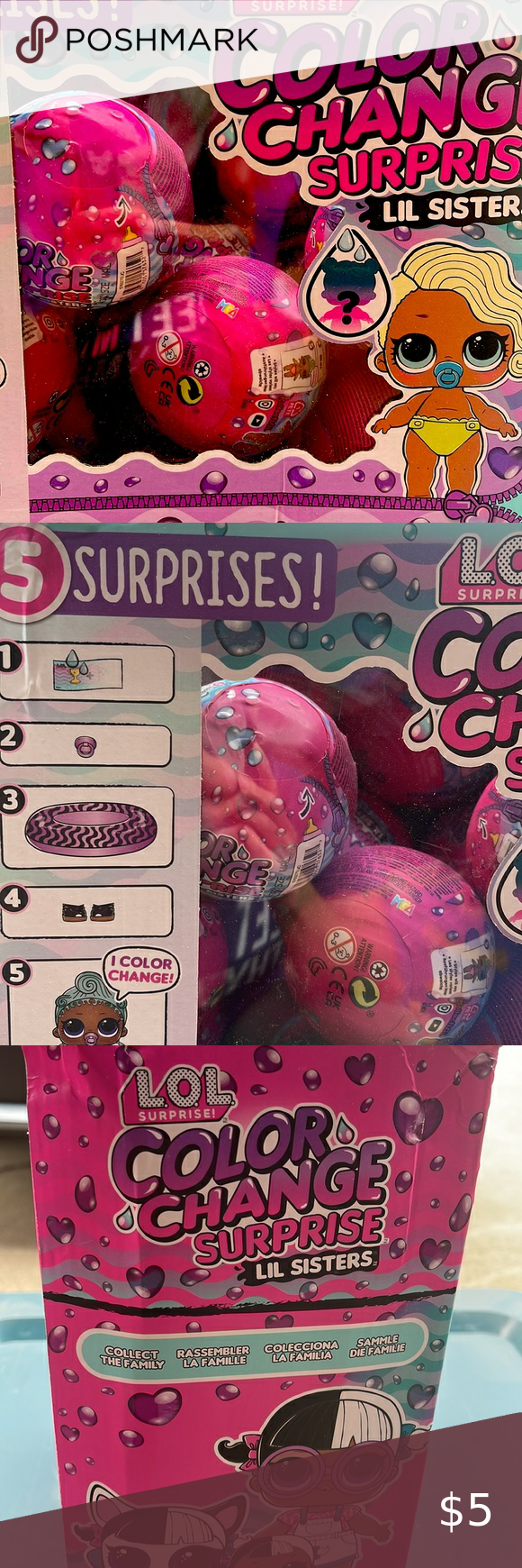 LOL surprise! Color change Lil Sister, Color Change, Surprise, Lol
