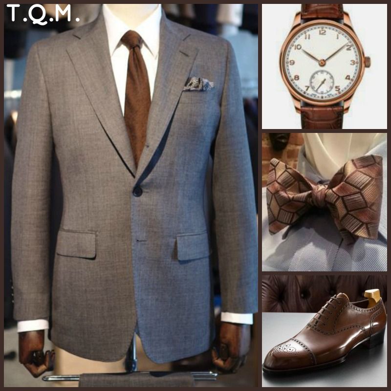 Business Style Principle M Suit Gino Vicci Watch John Best Bowtie Eiji Murata Shoes Hombres