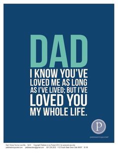 Dad Quotes Whole Life 8x10 Dad Quotes Whole Life 8x10
