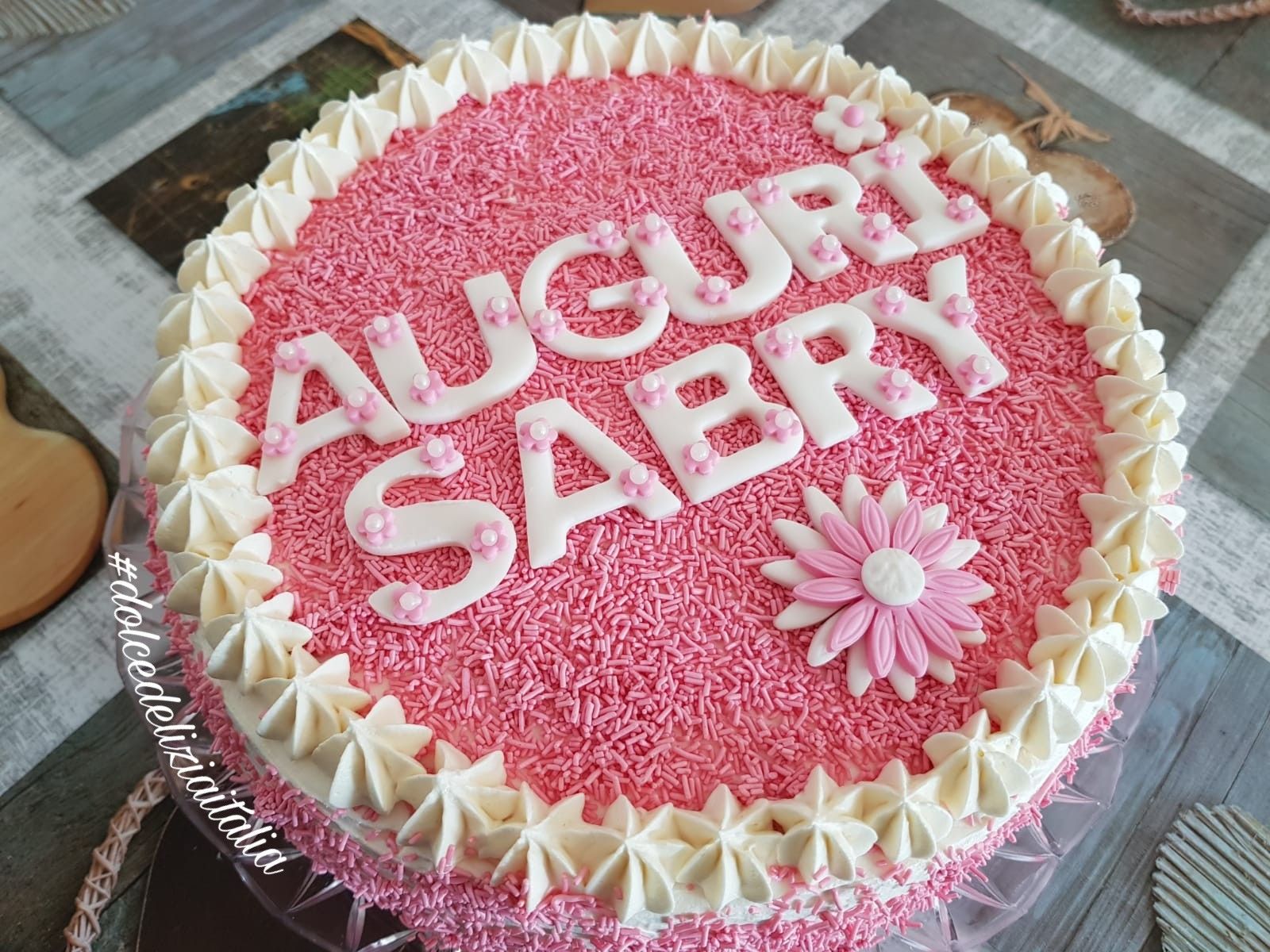 Torta di compleanno panna dolcedeliziaitalia