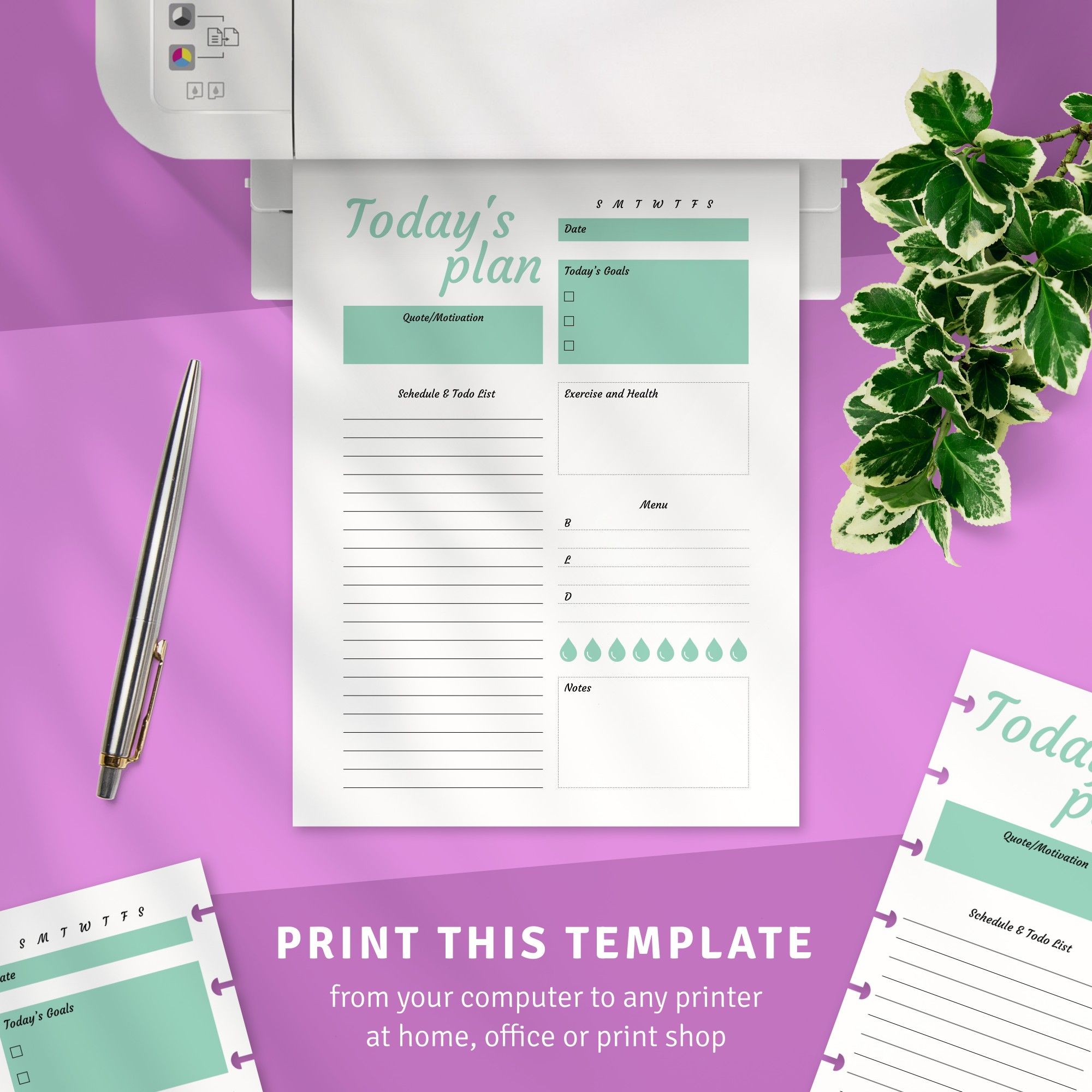 This Daily Day Planner Template Is Designed For Those Who Prefer Both 