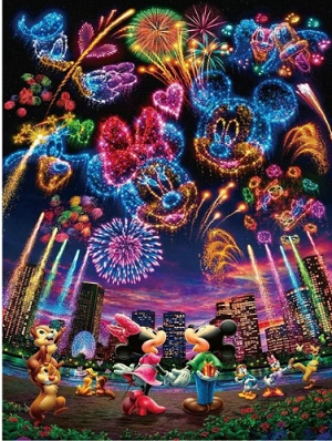 MICKEY & MINNIE FIREWORKS Diamond Painting Kit Pai MICKEY & MINNIE FIREWORKS Diamond Painting Kit Pai