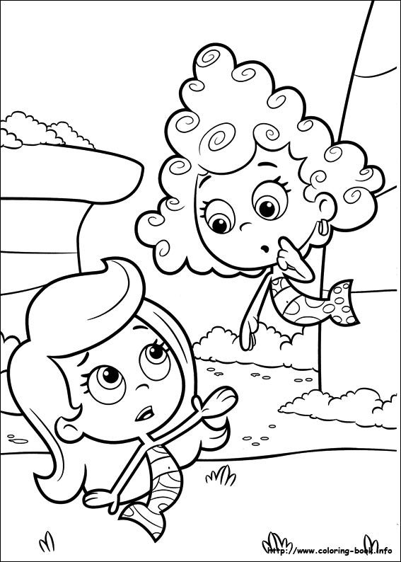 bubble guppies coloring picture 2nd birthday pinterest bubble