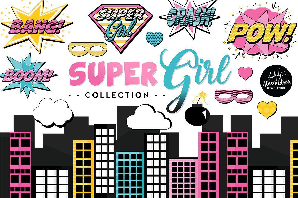 Download SuperGirl Graphics | Luxury Branding Logos | Graphic ...