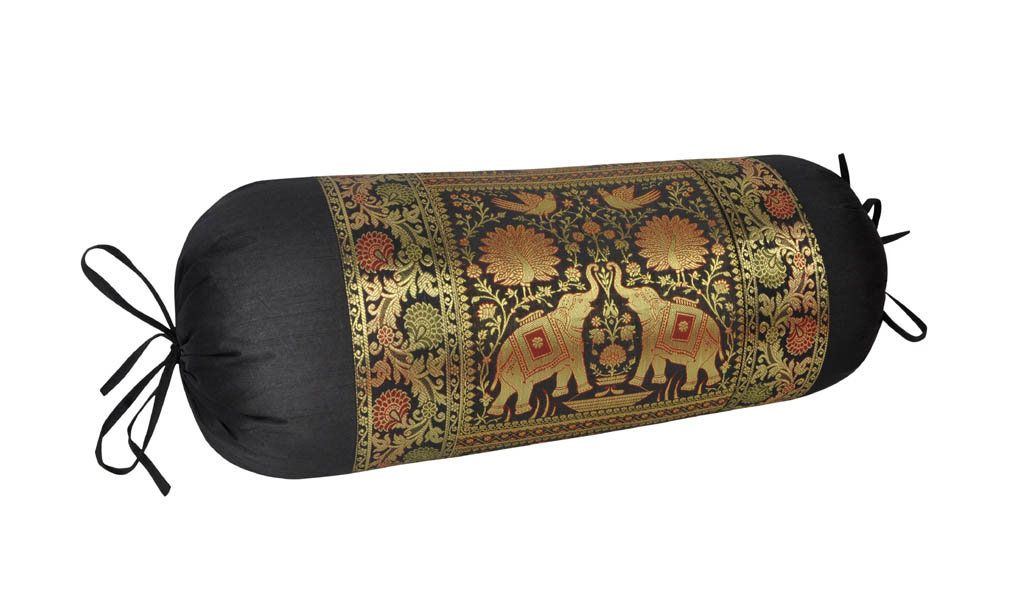 Bed Decor Cylindrical Pillowcase Silk Bed Decor Cylindrical Pillowcase Silk