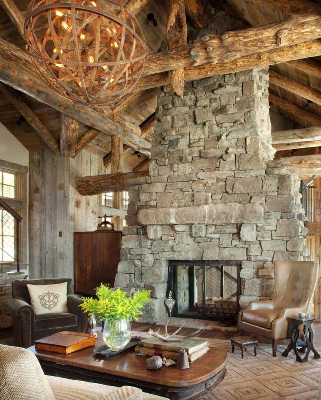 Ski lodge hideaway in Montana boasts gorgeous mix of rustic and ...