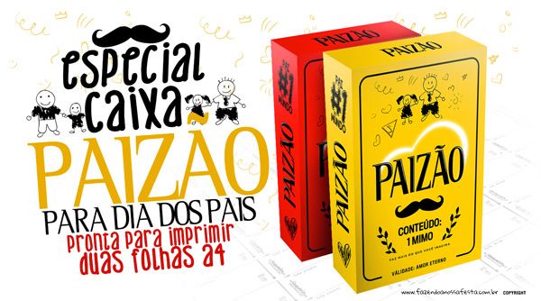 A Caixa Paizão Presente Dia dos Pais é ideal linda, fácil de montar e com molde grátis para imprimir no blog, surpreenda seu Pai esse ano com esse presente! Bourbon, Novelty, Book Cover, Diy, Chocolate, Pinterest, Journals, Crates, Tags