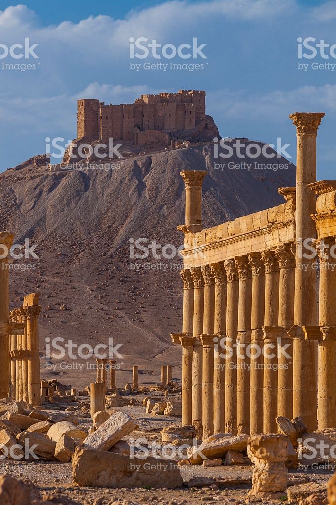 Palmyra royalty-free stock photo Palmyra, Ancient Cities, Syria, Istock, Monument Valley, Getty Images, Royalty Free Stock Photos, Natural Landmarks, City