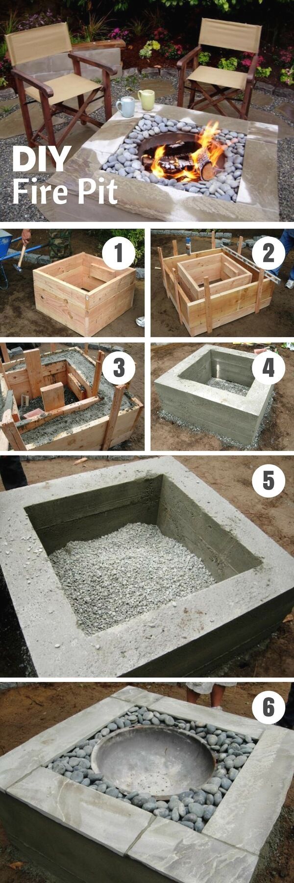 Creative DIY stepping stones projects#creative #diy #projects #stepping #stones #campfire
